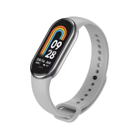 Ремінець Metal-Silicone з металевим кріпленням для Xiaomi Mi Band 8/8 NFC, Mi Band 9, Mi Band 10 Original Design Grey Ремінець Metal-Silicone з металевим кріпленням для Xiaomi Mi Band 8/8 NFC, Mi Band 9, Mi Band 10 Original Design Grey