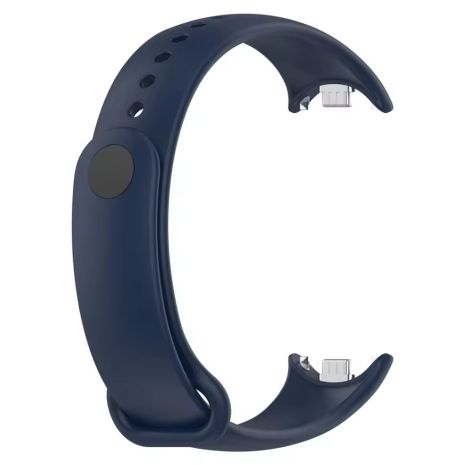 Ремінець Metal-Silicone з металевим кріпленням для Xiaomi Mi Band 8/8 NFC, Mi Band 9, Mi Band 10 Original Design Blue Ремінець Metal-Silicone з металевим кріпленням для Xiaomi Mi Band 8/8 NFC, Mi Band 9, Mi Band 10 Original Design Blue