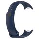 Ремешок Metall-Silicone с металлическим креплением для Xiaomi Mi Band 8/8 NFC, Mi Band 9, Mi Band 10 Original Design Blue