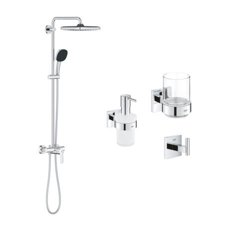 Душова система Grohe QuickFix Vitalio Comfort 26985001 з набором аксесуарів BF40961SC