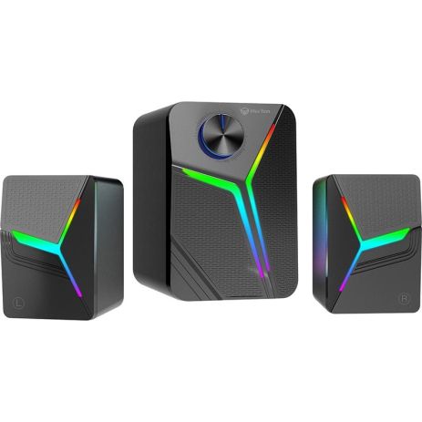 Акустика для ПК Meetion Wired + Bluetooth Meetion Speaker MT-SP2111 | BT5.0 / AUX + USB, 15W, RGB | black