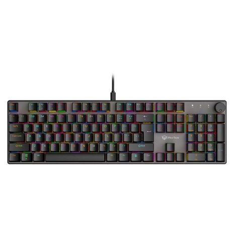 Игровая клавиатура MEETION Wired Mechanical keyboard red switch MK009Pro (ukrainian version) black