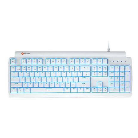 Клавіатура Meetion USB Wired механічний gaming keyboard blue switch MK600MX (ukrainian version) | 105 keys | white