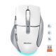 Мышь MEETION 2.4G+Bluetooth wireless gaming mouse BTM001 |800-1200-1600-2400dpi, 7keys, 35/140h, Type-C Charging, RGB| white-grey