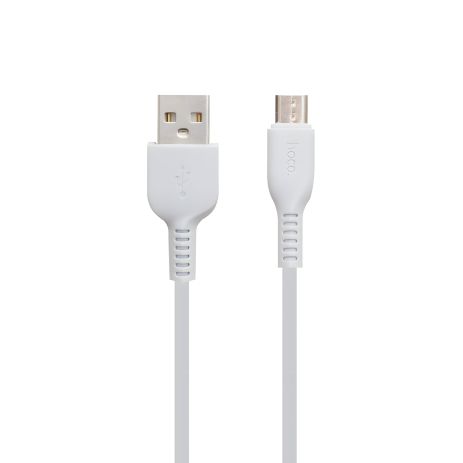 Кабель Hoco X20 USB to MicroUSB 1m білий Кабель Hoco X20 USB to MicroUSB 1m білий