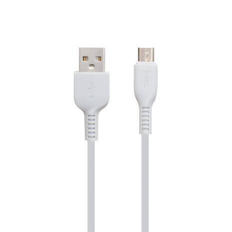 Кабель Hoco X20 USB to MicroUSB 1m білий