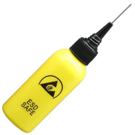 Ємність для флюсу та рідин TELIJIA TE-P4 ESD Save з дозатором 65 ml Yellow