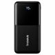 Повербанк Baseus Bipow Digital Display 20000mAh 22.5W із вбудованими кабелями USB-C та Lightning, швидка зарядка, чорний