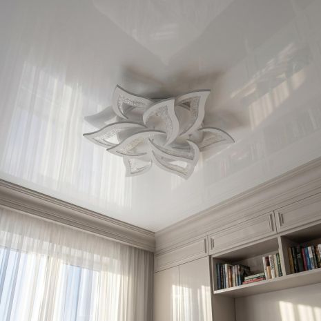 Люстра Air Flower Rise 172W до 30 м² колір Білий C8236 - 6+3 - WH Люстра Air Flower Rise 172W до 30 м² колір Білий C8236 - 6+3 - WH