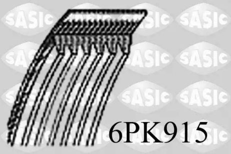 Ремень генератора, Sasic (6PK915) Ремень генератора, Sasic (6PK915)