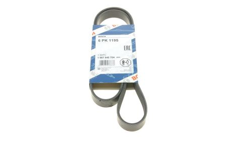 Ремінь П-клиновий 6PK1195 Ремінь П-клиновий 6PK1195