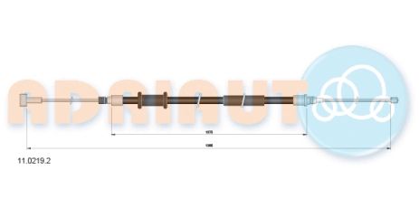 Трос ручного гальма FIAT DUCATO, CITROEN JUMPER (вир-во Adriauto) 1102192 Трос ручного гальма FIAT DUCATO, CITROEN JUMPER (вир-во Adriauto) 1102192