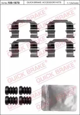 Комплектующие, OPEL CHEVROLET, OPEL AGILA, QUICK BRAKE (1091870)