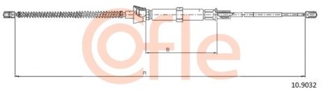 Трос тормозного привода стояночной тормозной системы, SEAT CORDOBA, SEAT CORDOBA, VOLKSWAGEN 6Q0609721D, COFLE