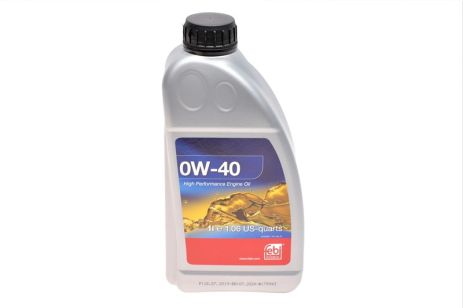 1л ( Made in GERMANY !! ) масло синтетичне 0W-40 ACEA A3/B4, API SN/CF, BMW LL-01, MB…, FEBI BILSTEIN (101140)