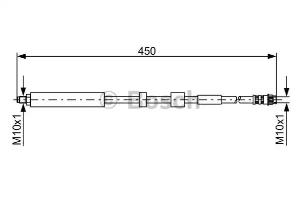 Тормозной шланг, BOSCH (1987481051) Тормозной шланг, BOSCH (1987481051)
