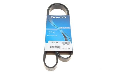 Поликлиновой ремень, LANCIA ZETA, FIAT SCUDO, DAYCO (6PK1160)