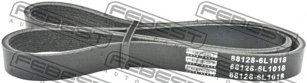 Поликлиновой ремень, FORD USA, NISSAN PRESEA, FEBEST (881286L1018) Поликлиновой ремень, FORD USA, NISSAN PRESEA, FEBEST (881286L1018)
