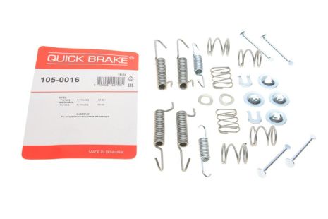 105-0016 QUICK BRAKE Комплект пружинок колодок ручного гальма