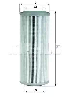 Фильтр воздушный FIAT / ALFA / LANCIA, MAHLE/KNECHT (LX855)
