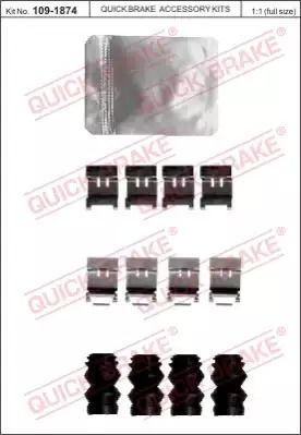 Планка суппорта прижимная, QUICK BRAKE (1091874) Планка суппорта прижимная, QUICK BRAKE (1091874)