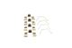 109-1607 QUICK BRAKE Планка супорта (переднього) прижимна (к-кт) Mazda 6 02-05 (Akebono) 109-1607 QUICK BRAKE Планка супорта (переднього) прижимна (к-кт) Mazda 6 02-05 (Akebono)
