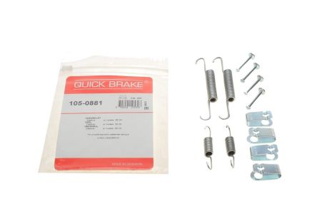 105-0881 QUICK BRAKE Комплект пружинок колодок ручного гальма 105-0881 QUICK BRAKE Комплект пружинок колодок ручного гальма