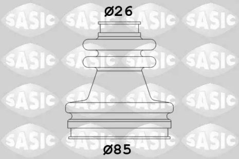 2873723 SASIC - Пильовик привідного валу