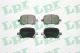 Колодки тормозные передние дисковые Toyota Camry (V20) (1996 – 2001), TOYOTA CAMRY, LPR (05P712) Колодки тормозные передние дисковые Toyota Camry (V20) (1996 – 2001), TOYOTA CAMRY, LPR (05P712)