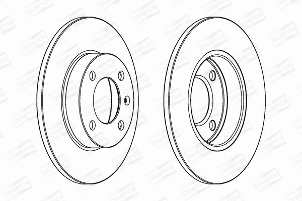 Диск гальмівний SEAT IBIZA, VW POLO, CHAMPION (561087CH) Диск гальмівний SEAT IBIZA, VW POLO, CHAMPION (561087CH)
