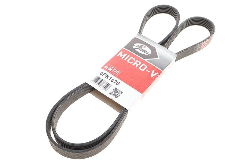 Ремень генератора ручейковый FIAT 2.2TDCI +AC, GATES (6PK1670) Ремень генератора ручейковый FIAT 2.2TDCI +AC, GATES (6PK1670)