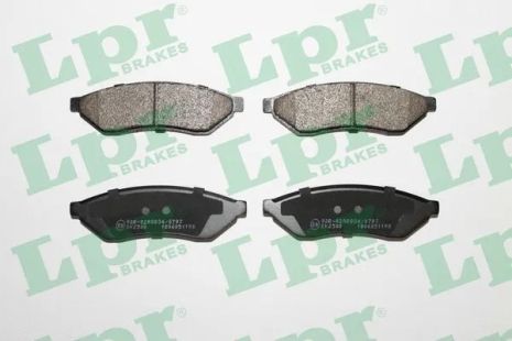 Комплект тормозных колодок, дисковый тормоз, chevrolet epica, CHEVROLET EPICA, DAEWOO EVANDA, LPR (05P1198)