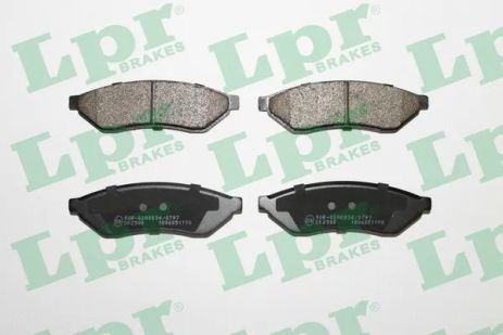 Комплект тормозных колодок, дисковый тормоз, chevrolet epica, CHEVROLET EPICA, DAEWOO EVANDA, LPR (05P1198)
