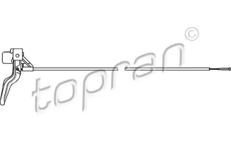 Трос замка капота, TOPRAN (206218) Трос замка капота, TOPRAN (206218)