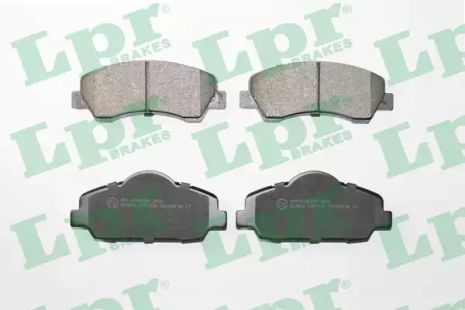 Колодки передние тормозные citroen c-elysee 1.2VTi; peugeot 308 ii 2012, CITROEN C-ELYSEE, PEUGEOT 308, LPR (0