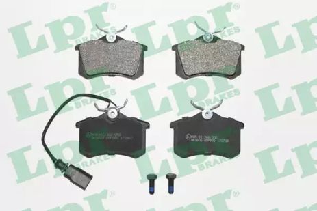 Тормозные колодки, VOLKSWAGEN 7M3698451, SEAT 7M3698451C, LPR (05P980)