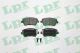 Колодка тормозов. диск. nissan micra (K12), note (E11) передн. (пр-во), NISSAN MICRA, DACIA 7701209164, LPR (0
