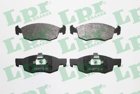 Комплект тормозных колодок, дисковый тормоз, FIAT DOBLO, FIAT ALFA, LPR (05P756)
