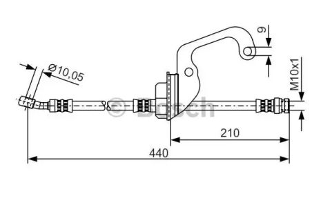 Тормозной шланг 1987481364 HYUNDAI Тормозной шланг 1987481364 HYUNDAI