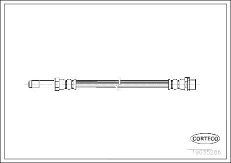 Тормозной шланг. задний, MERCEDES BENZ, CORTECO (19035286) Тормозной шланг. задний, MERCEDES BENZ, CORTECO (19035286)