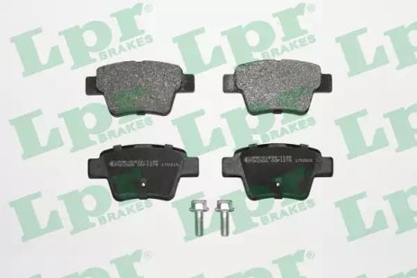 Тормозные колодки для дисков (r, s), CITROEN C4, PEUGEOT 207, LPR (05P1278)