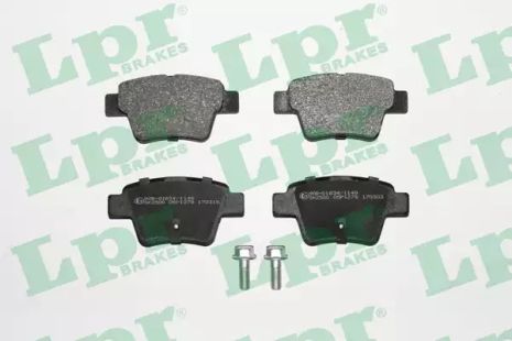 Тормозные колодки для дисков (r, s), CITROEN C4, PEUGEOT 207, LPR (05P1278)