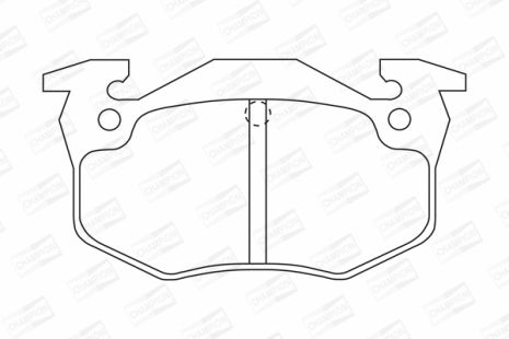 Комплект тормозных колодок, дисковый тормоз, PEUGEOT 106, CITROËN XSARA, CHAMPION (571334CH)