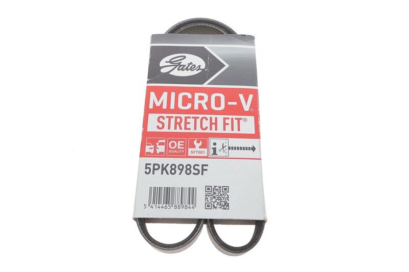 Поликлиновой ремень, HYUNDAI i20, GATES (5PK898SF) Поликлиновой ремень, HYUNDAI i20, GATES (5PK898SF)