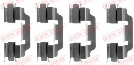 Комплектующие, колодки дискового тормоза, MERCEDES-BENZ VANEO, QUICK BRAKE (1091601)