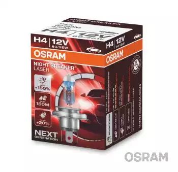Лампа галогенна H4 12V 60/55W NIGHT BREAKER LASER + 150% світла Лампа галогенна H4 12V 60/55W NIGHT BREAKER LASER + 150% світла