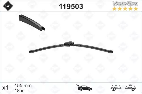 Щетка стеклоочистителя visioflex, VOLKSWAGEN 7E0955425, SKODA 7E0955425, SWF (119503) Щетка стеклоочистителя visioflex, VOLKSWAGEN 7E0955425, SKODA 7E0955425, SWF (119503)