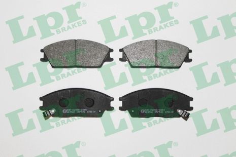 Комплект тормозных колодок, дисковый тормоз, HYUNDAI ACCENT, LPR (05P542)