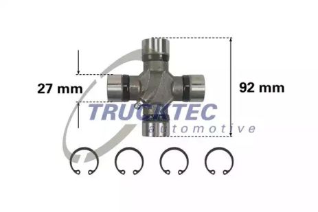 Крестовина, MERCEDES BENZ, TRUCKTEC (0234043)