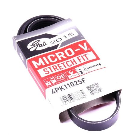 Поликлиновые ремни Micro-V StretchFit GATES (4PK1102SF) Поликлиновые ремни Micro-V StretchFit GATES (4PK1102SF)